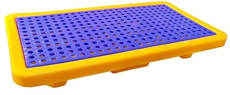 XBTGS Plataforma modular de contención de derrames, bandeja de rejilla apilable, paleta de capacidad de tambor de aceite con drenaje, solución de seguridad industrial para garaje de fábrica y cocina