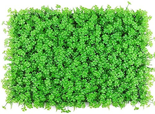 EIIDJFF Privacy Garden Fence Faux Grass Decorative Backdrop for Garden Backyard Large Peanut Leaf Green Artificial Hedge Panel Fake Plant Wall Ivy Fence Screen