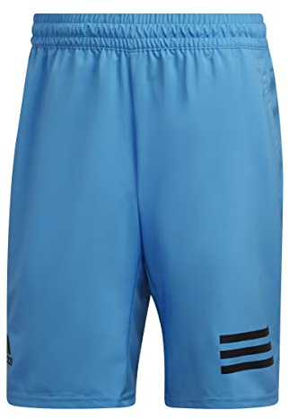 adidas Mens Shorts (1/4) Club Tennis 3-Stripes Shorts, Pulse Blue, HN3906, Size L