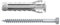 fischer - Tassello in nylon ad espansione SX Plus 14x70 con collo e viti, tutti i materiali/Blister di 2