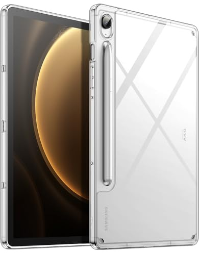 JETech Transparente Hülle für Galaxy Tab S10 Lite/S10 FE/S9 FE 10,9, Klar | Anti-Vergilbung, Stoßschutz, Harte PC-Rückseite, TPU-Rahmen, Dünn Tablet-Hülle