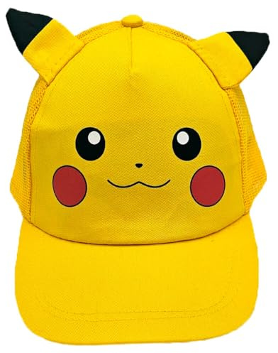 Sahinler Pokemon Pikachu 3D Cap NW1240 Größe 54/56, gelb, One size