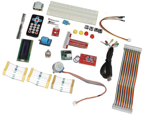 Kit de Démarrage, Kit de Composants électroniques de Planche à Pain de 830 Trous, écran d'affichage LCD 1602 pour l'apprentissage