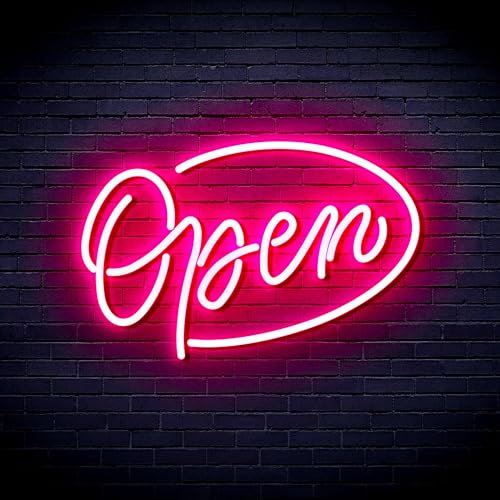ADVPRO Open Sign Flex Silikon-LED-Neonschild – Rosa – st16s43-fnu0079-k