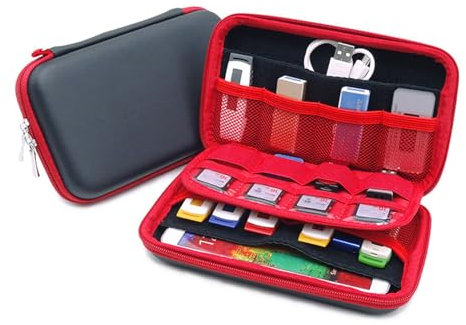 GAOSHA Funda USB para tarjetas de memoria, unidades USB, funda de almacenamiento para tarjetas, funda para accesorios electrónicos