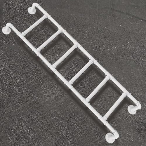 Heavy Duty Emergency Fire Escape Ladder with 5 8 Rungs for Window Well Attic Bunk Bed Wall Mounted Wrought Iron Step Ladder (45 70 Inch)
