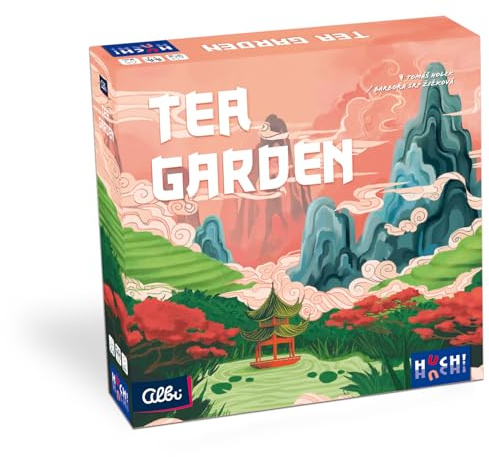 HUCH!, Tea Garden, Gesellschaftsspiele, Strategisches Teeanbau-Abenteuer, Erlebe die Faszination der Teeverarbeitung, Perfekt für Familienabende, Für 2-4 Spieler ab 12 Jahren