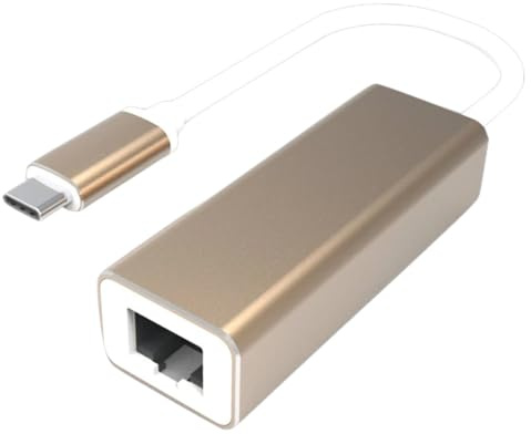 Homoyoyo Adaptateur Réseau USB Type-c vers Ethernet Rj45, Transfert Jusqu'à 5gbps, sans Pilote, Compatible Ordinateurs Portables et Téléphones, Boîtier Abs Couleur Or Couleur Aléatoire