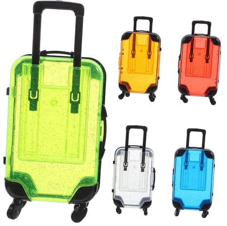 TOYANDONA Lot De 5 Valises De Jeu pour Enfants Jouets De Simulation pour Enfants Valises À roulettes