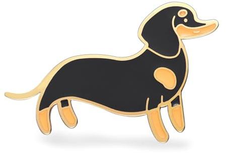 Dackel-Brosche, süße Anstecknadel für Hundeliebhaber, lustiger Tierschmuck für Tierbesitzer und Hundeliebhaber