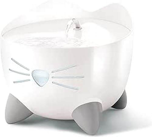 Catit PIXI Cat Drinking Fountain, Running Water Fountain, White