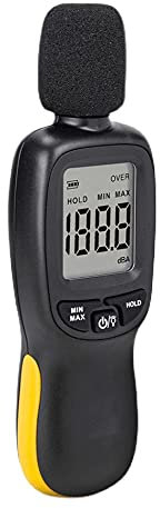 XIXIDIAN Medidor de decibeles,medidor de Nivel de Sonido Digital,medidor de Ruido con LCD Rango de medición de Pantalla 30-130 dB spl spl Metro