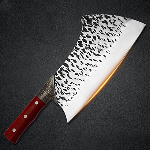 WERWER Carbone élevé 5CR15 Couteau d'abattage hachage en Acier Inoxydable 9.5 '' Pouce Slicer de Poulet de Poulet de la Vachette de la Viande Couteau