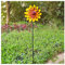 Girasol Viento Spinner 174CM Girasol Doble Dirección De Movimiento, Rehiletes De Viento para Jardin Gran Regalo para Amigos Y Familiares,Yellow