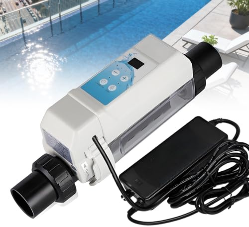 UORDBY Generatore di Cloro per Piscina ad Acqua salata con Pulizia Automatica, Conjunto di Generazione di Cloro da 8/16/12/20 g/h, per Piscina Domestica, Commerciale, Spa HT12