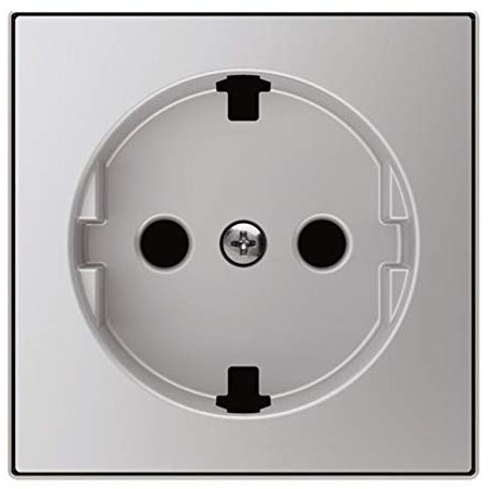 Niessen 8588.9 PL - Tapa Schuko, Color Plata