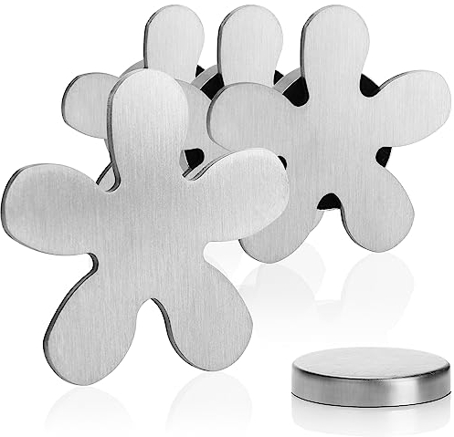 com-four® 4 x peso della tovaglia, peso della tovaglia in acciaio inox, pinza magnetica per tovaglie, circa 45g