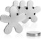 com-four® 4x pesi per tovaglie - pesi per tovaglie in acciaio inossidabile - clip magnetica per tovaglie - ca. 45 gr