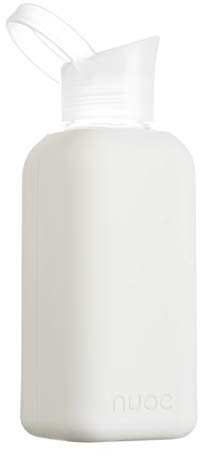 Bottiglia d'acqua vetro | 500 ml | Borraccia in vetro riutilizzabile borosilicato | Custodie silicone | Senza BPA