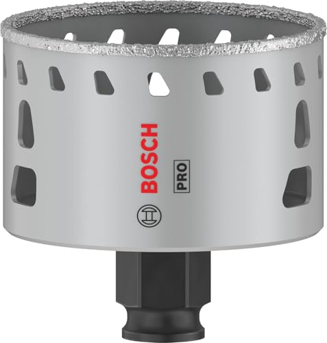 Bosch 1x Scie trépan PRO Tile Power Change Plus | pour Carreaux de Hard Ceramic, Céramique tendres, Ø 67 mm Professional Accessoire Perceuses