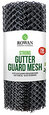 2M Gutter Guard Mesh | Protector Covers for Gutters Downpipe | Block Drain Clog Leaf Debris Drain Covers Outdoor