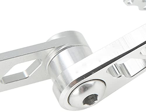 Tensor de Cadena de Marcha única, Estabilizador de Cadena de Bicicleta Plegable de Aleación de Aluminio, Tensor de Cadena de Bicicleta para Bicicleta(Plata)