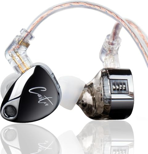 KZ Castor - Auriculares intraurales con monitor de oído, alta fidelidad, graves mejorados, afinación de sonido, aislamiento de ruido, IEM, auriculares con cable de controlador de doble dinámica