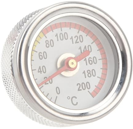 Keenso Öltemperaturanzeige, M20 X 1,5 Motoröltemperaturanzeige 0 Bis 200 ℃ Einfache Installation Robustes Motorrad-Öltemperaturmessgerät aus Metall