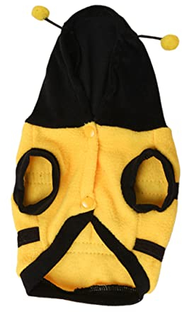 Sosoport 1pc Haustier Biene Kostüm Warme Haustier Bekleidung Hund Halloween Biene Kleidung Für Welpen