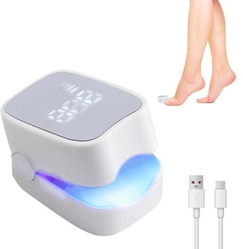 Nail Fungus Laser Device, Fungal Nail Treatment Device with Time Display, Anti Fungal Laser Device, Anti Fungal Nail Treatment Device for Toenail Fungus Treatment, 910nm Infrared 470nm Blue Light