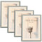 YoHyien 4 Pezzi Cornici Foto 10x15 cm, Cornice Portafoto da Tavola 15x10, Decorative Cornice per Foto da Muro, Photo Frame for Wall (Verde Salvia, 10 x 15 cm)
