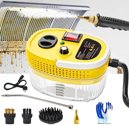Limpiador De Vapor para El Hogar, Limpiador De Vapor Multifuncional De Alta Temperatura Y Alta Presión, Limpiador De Vapor Portátil para Campana Extractora, Limpiador De Cocina