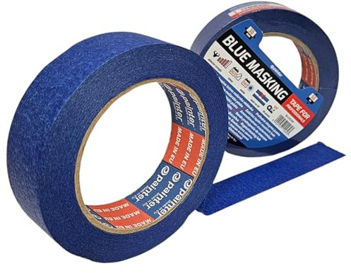MiG-Met - Kreppband 30mm - Malerkrepp - 1 Stück, 50 m, Blau - Abklebeband Maler - Malerband - Klebeband Malerarbeiten - Kreppklebeband - UV-beständig, für Innen- und Außeneinsatz
