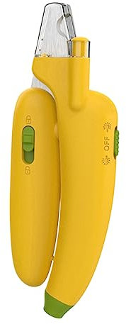 BUGUUYO 2pièces Coupe- LED pour Chats Outil De Toilettage pour Animaux avec Éclaboussures Jaune