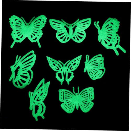 Supvox 8stücke Teiliges Leuchtende Schmetterlings Wandaufkleber Selbstklebende Wanddekor Für Kinderzimmer Fluoreszierende Wandsticker Für Kreative Raumgestaltung Für Babyzimmer Und