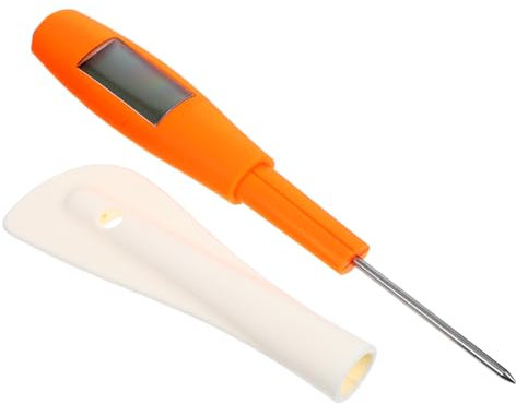 Warmhm Termometro da Cucina in Silicone, Spatola per Dolci Lettura Istantanea e Display Preciso, per Cioccolato e Marmellata