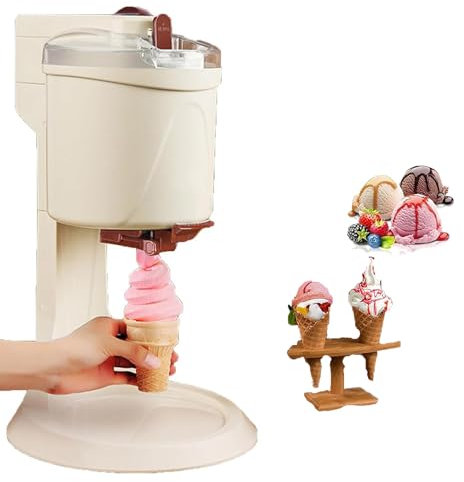 JIMINHUIXIN Macchina per Gelato Soft, Gelatiera Professionale, Creatore A Cono di Yogurt, Macchina per Il Gelato alla Frutta della Cucina, per Yogurt E Sorbetti, 220V