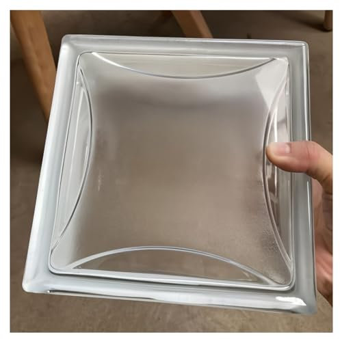 Klara glasblock för kontorsvägg – rektangulära kristalltegelstenar 190 x 190 x 80 mm för rumsdekoration