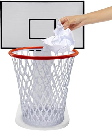 Basketball Hoop Bin, Creative Basketballs Hoop Garbage Waste Bin with Backboard, Basketballs Trash Can, BasketballHoop Trash Can, Basket Waste Garbage Box for Living Room, Home Decor