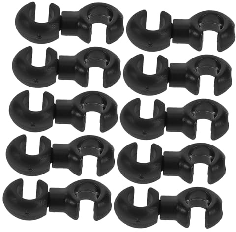 VANZACK 10 Stück Teiliges Fahrrad Kabelclips C S-Haken Kabelhalter für Bremszug und Schaltzug Drehbar Robust und Sicher Geeignet zur Kabelführung und Geräuschreduzierung Beim Radfahren