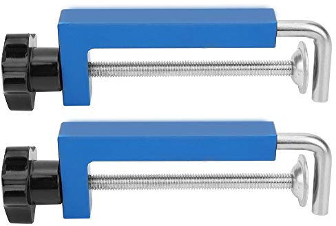 Morsetto per Recinzione Flessibile in Alluminio 120mm, Set 2 Pezzi - Resistente Antiruggine, Ideale per Lavori Falegnameria e Progetti Fai Da Te
