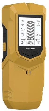 Rilevatore Tubi e Cavi Elettrici, Rilevatore di montanti 6 in 1, scanner for legno da parete, rilevatore digitale portatile, for cavi CA sotto tensione