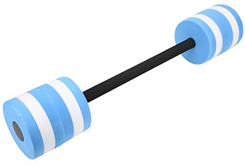 Yinhing EVA Hantel Lätt Flytande Träningsutrustning för Sport Ca. 287g Träningsredskap för Aerobics (Blå Vit)