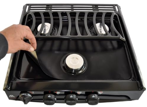 Stove Wrap SWRV300 Stove Cover/Protector & Oven Liner – Precut to fit Atwood/Dometic Triangle 3 Burner Stoves ONLY - Easy Clean/Heat Resistant - Nonstick/Washable/Reusable/Long Lasting