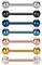 vcmart 7er Zungenpiercing Barbell Set aus 316L Chirurgenstahl 12mm