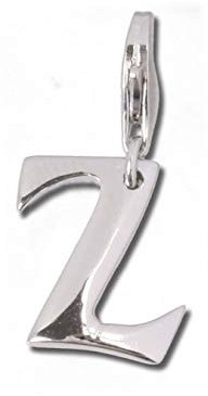 Balia Charm Armband Anhänger Sterling Silber Buchstabe Z von SilberDream D4FC70Z Charmsschmuckanhänger
