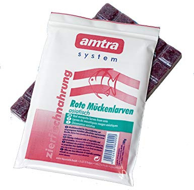 Amtra Frostfutter Rote Mückenlarven Portionstafeln 10x100g (1kg)