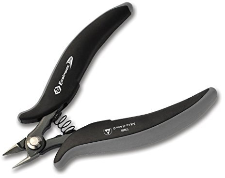 Cortador lateral, aliviado, Ecotronic ESD, 5 pulgadas, tipo de corte de descarga completa, lado tipo cortador, capacidad de corte máxima de 1,6 mm, longitud total de 135 mm, cortadores de alambre