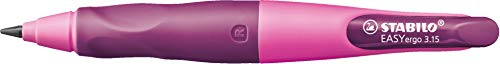 STABILO - Ergonomischer Druck-Bleistift für Rechtshänder - EASYergo 3.15 in pink/lila - Einzelstift - inklusive 1 dicken Mine - Härtegrad HB