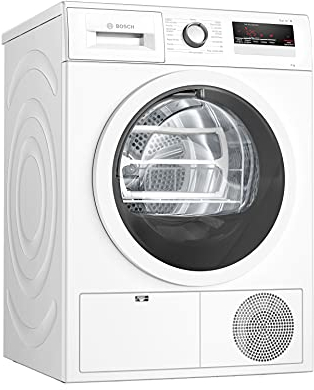 Bosch WTH85V18IT Serie 4 Asciugatrice a pompa di calore, 8 kg, Classe energetica E, Sensori di asciugatura intelligenti, Filtro semplice da pulire, Cestello lana, Bianco, 60 Cm